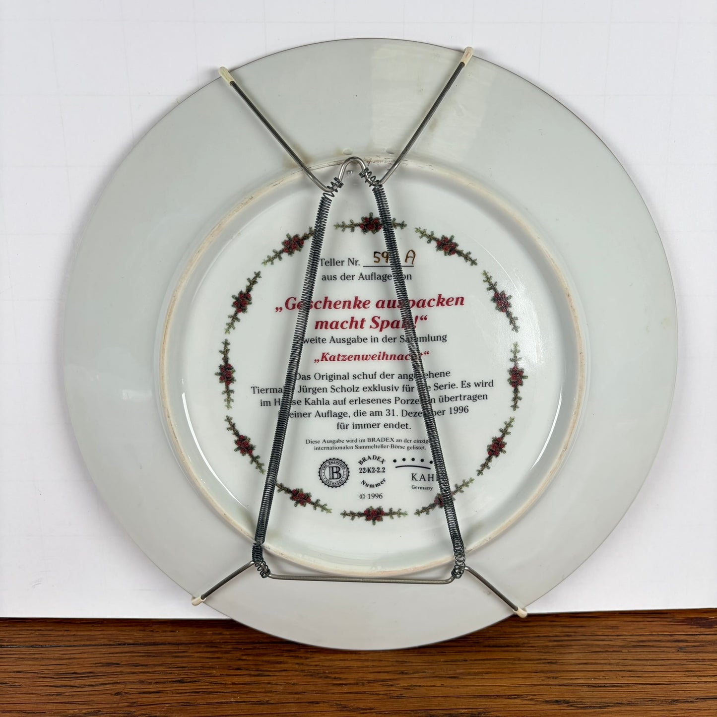 Wandbord kittens kerst 1