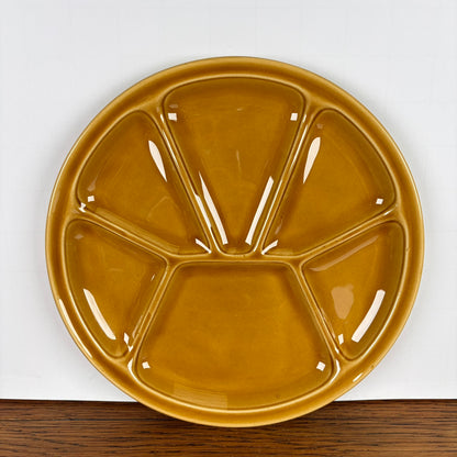 Vintage gourmet borden lichtbruin-okergeel