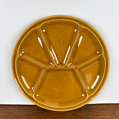 Vintage gourmet borden lichtbruin-okergeel