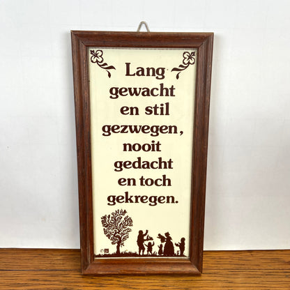 Vintage tegeltje