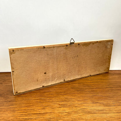 Vintage schilderijtje baby'tjes in bed
