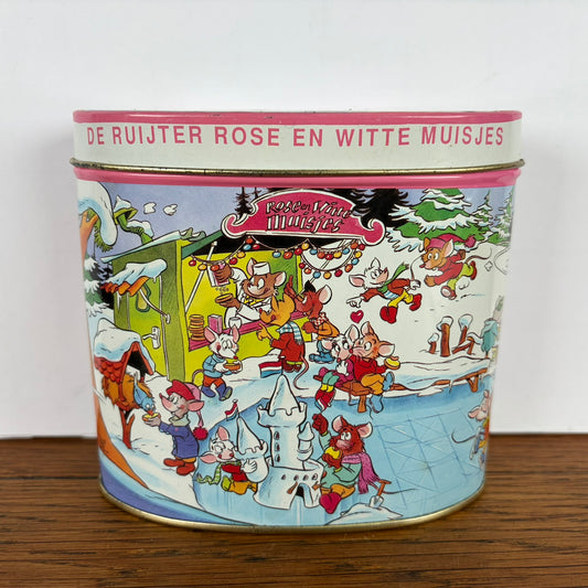 Vintage kerst -  winter blikje de Ruijter