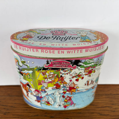 Vintage kerst -  winter blikje de Ruijter