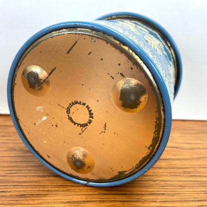 Vintage blauw blik Douwe Egberts
