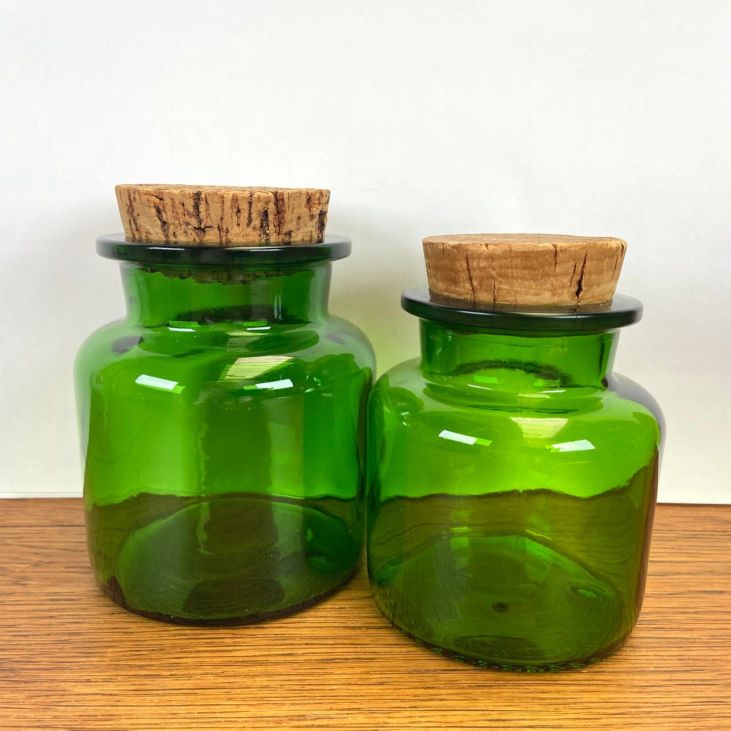 Vintage groene apothekers potten