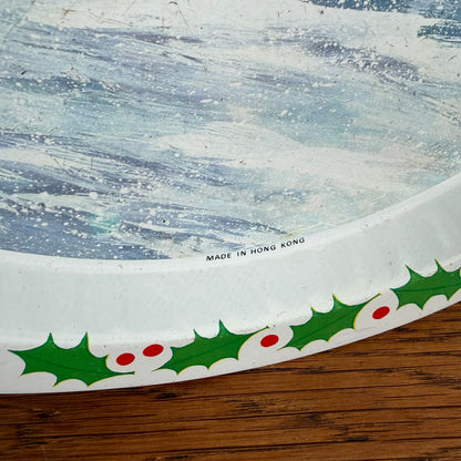 Vintage kerst dienblad