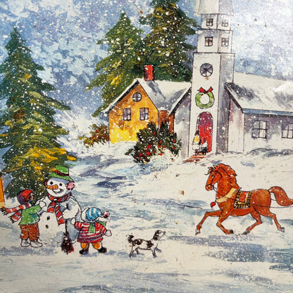 Vintage kerst dienblad