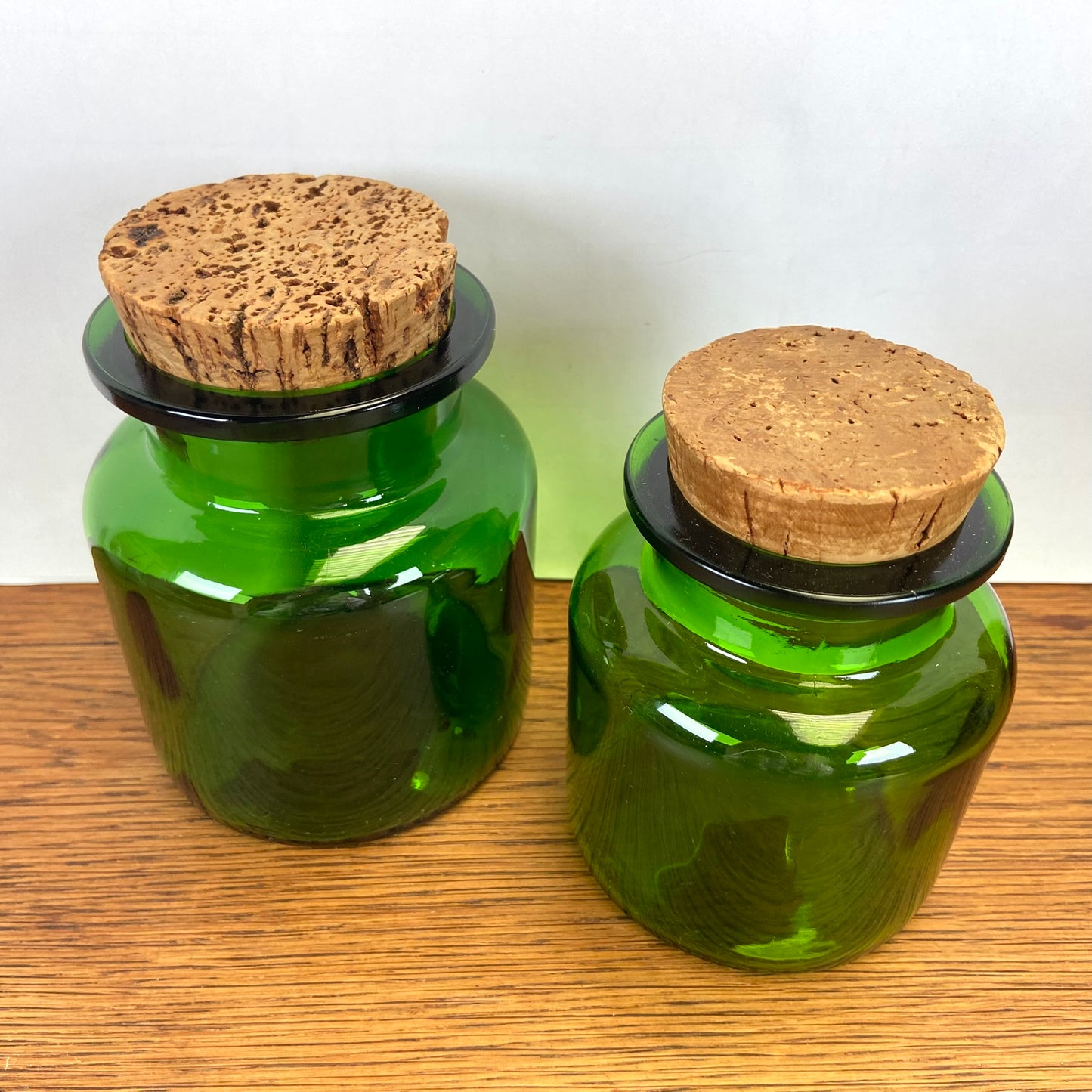 Vintage groene apothekers potten
