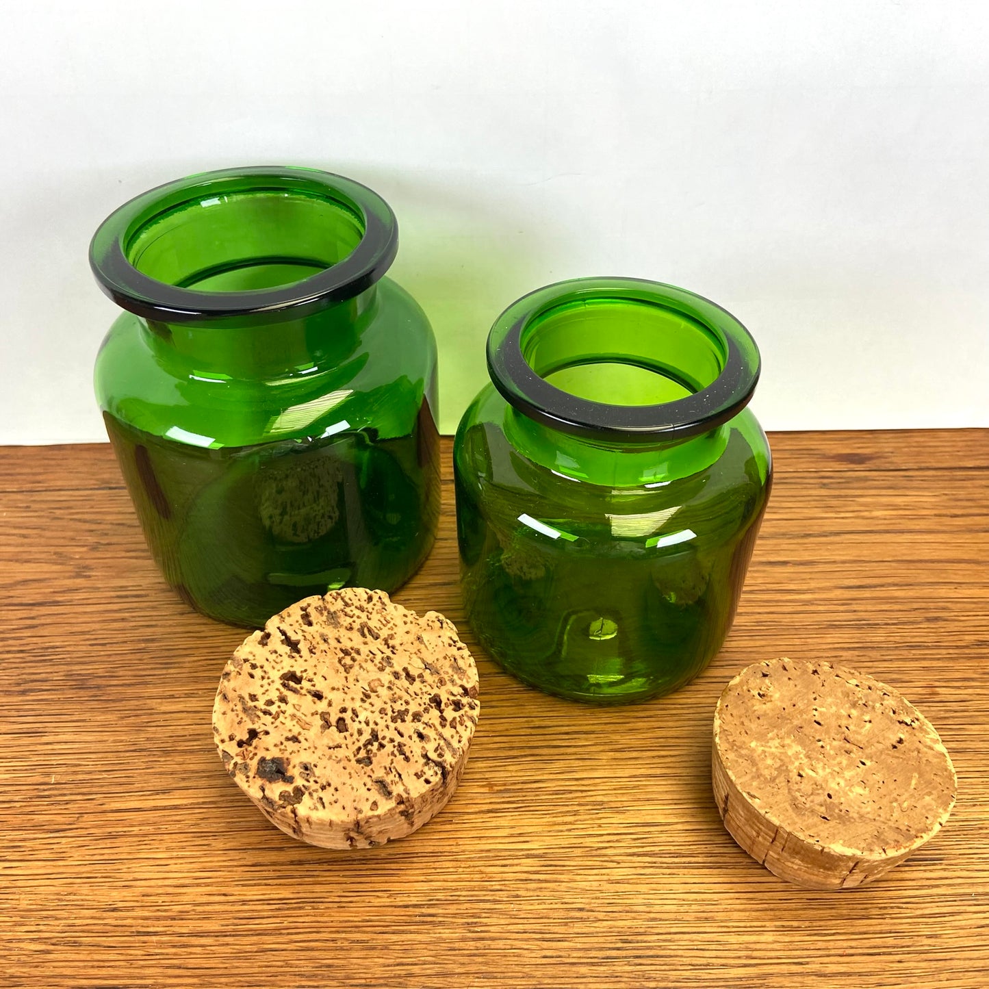 Vintage groene apothekers potten