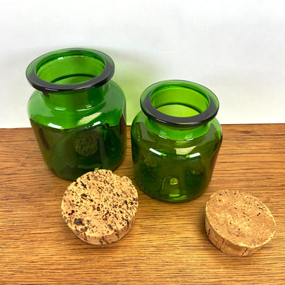 Vintage groene apothekers potten