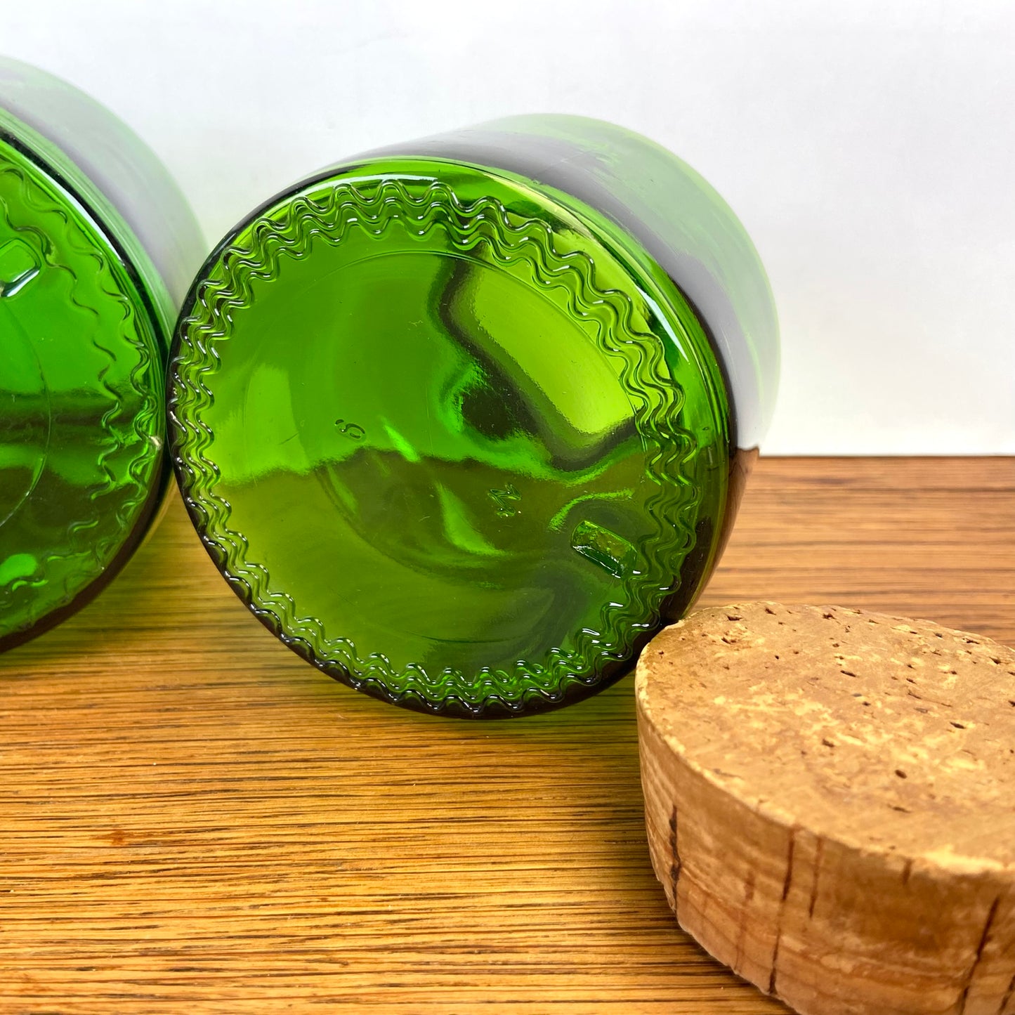 Vintage groene apothekers potten