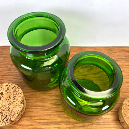 Vintage groene apothekers potten