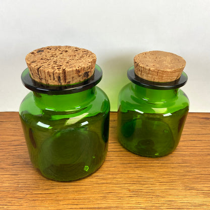 Vintage groene apothekers potten