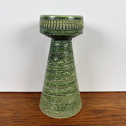 Vintage groene hoge kandelaar