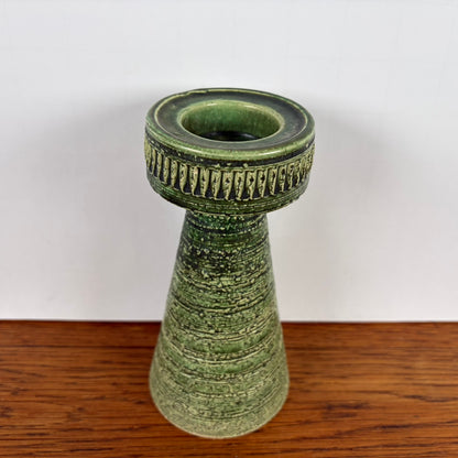 Vintage groene hoge kandelaar