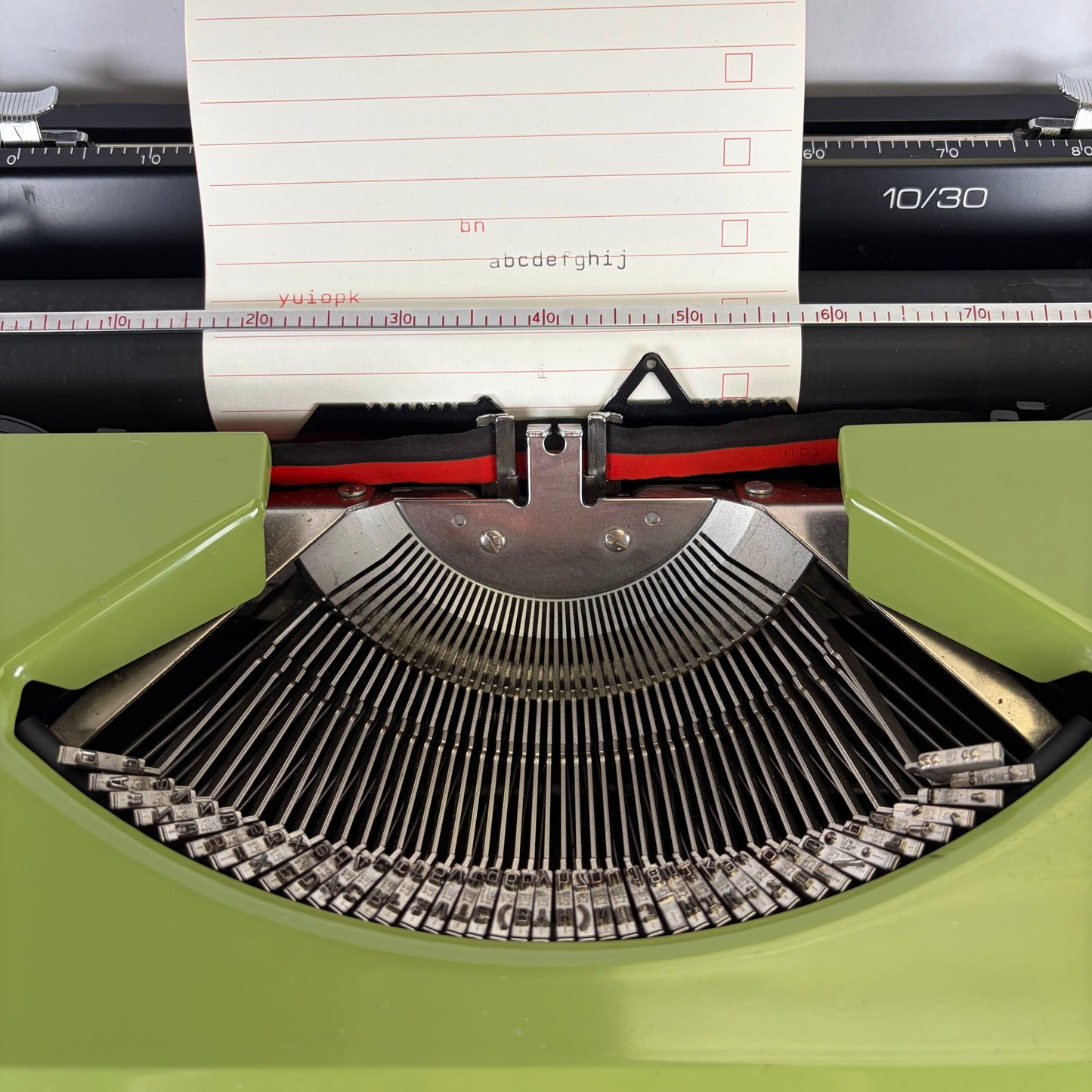 Vintage typemachine Sperry Remington 10/30 groen