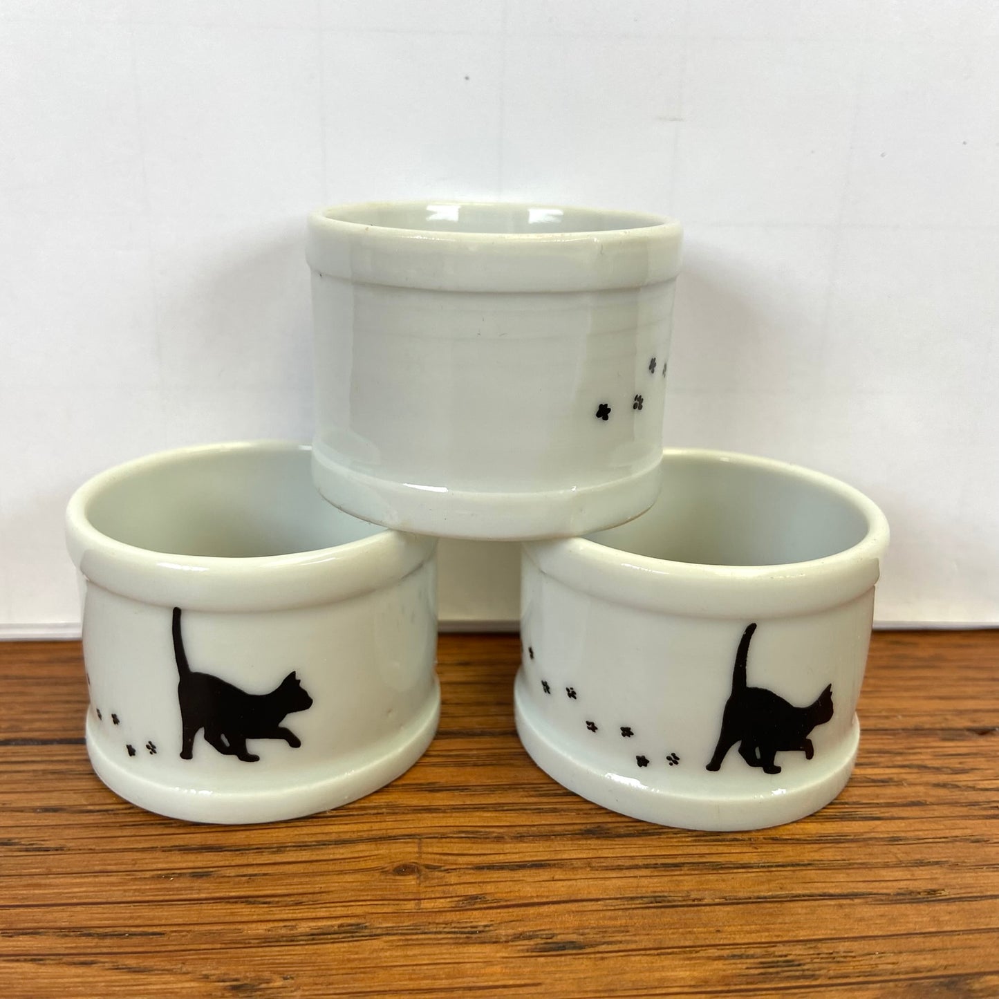 Vintage servetringen katten