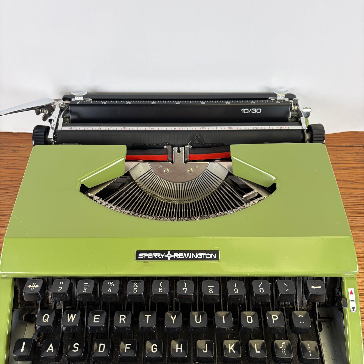 Vintage typemachine Sperry Remington 10/30 groen