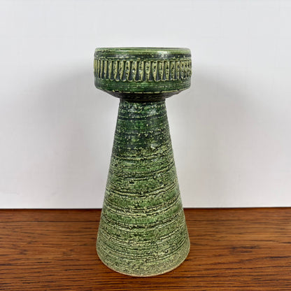 Vintage groene hoge kandelaar