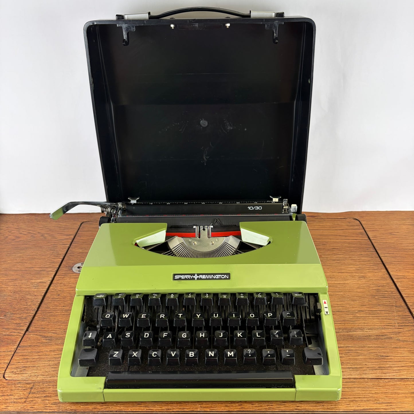 Vintage typemachine Sperry Remington 10/30 groen