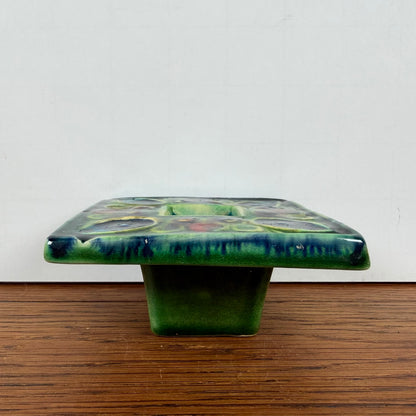 Vintage vierkante gekleurde kandelaar