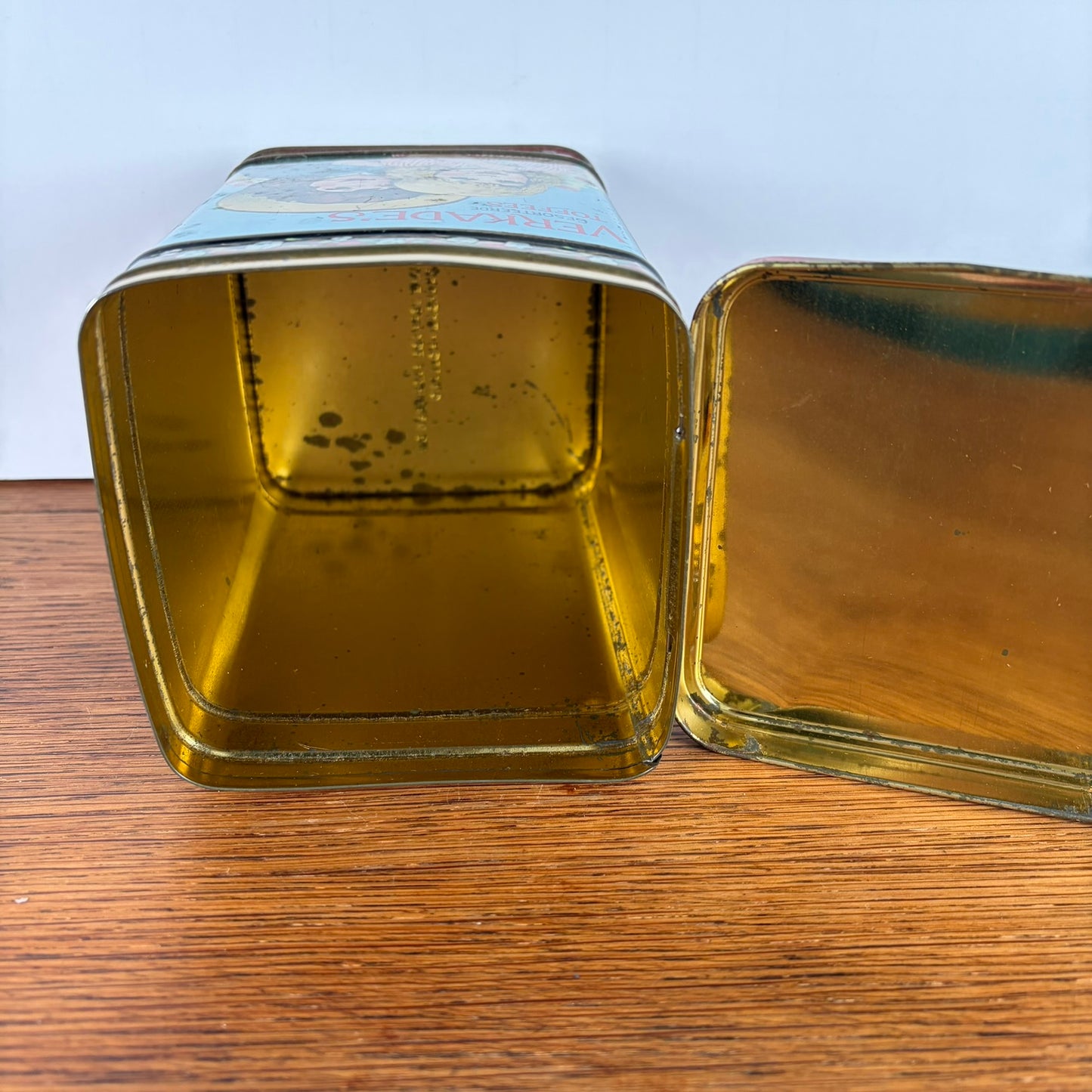 Vintage Verkade blik