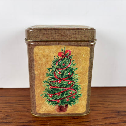 Vintage kerst blikje