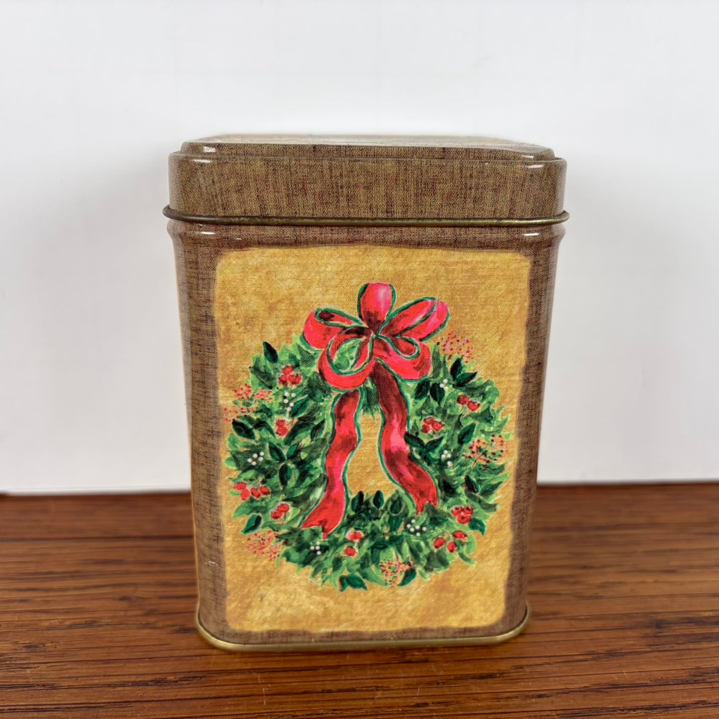 Vintage kerst blikje