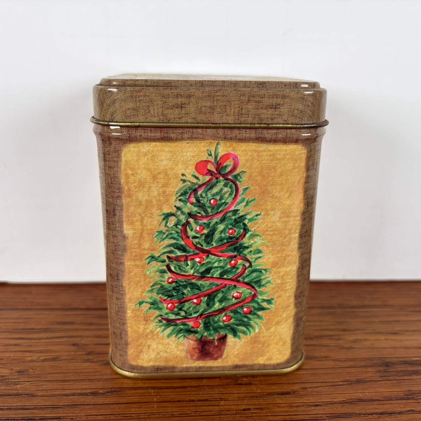 Vintage kerst blikje