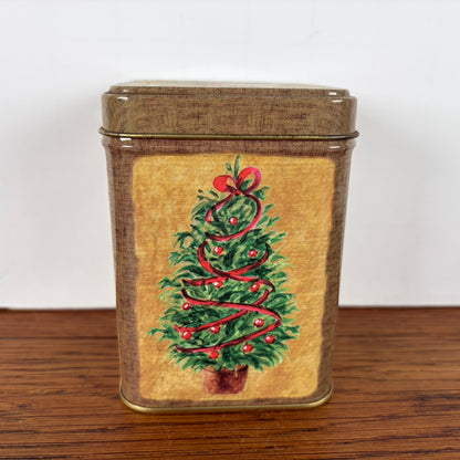 Vintage kerst blikje