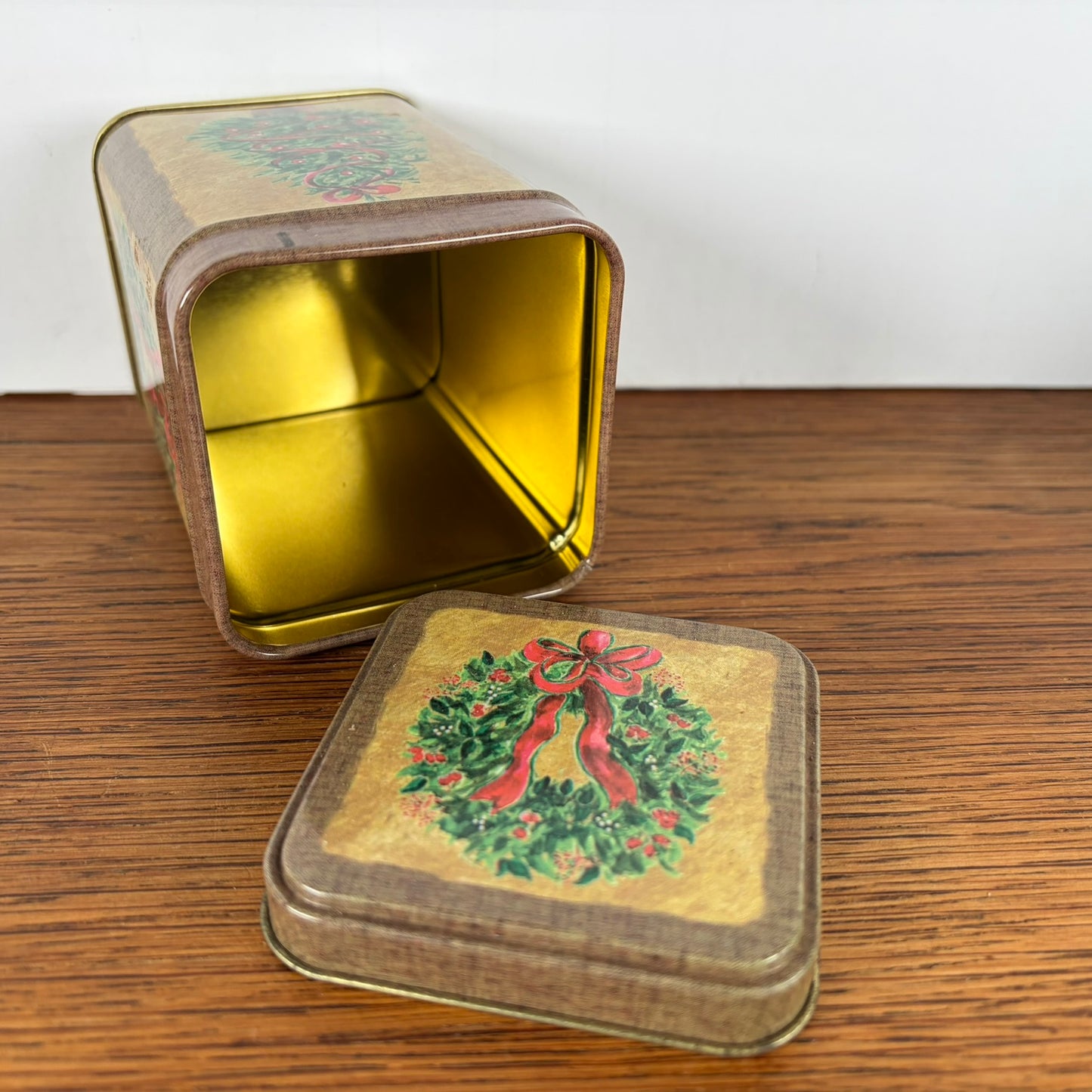 Vintage kerst blikje