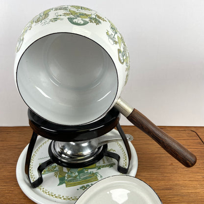 Vintage fonduestel Figgjo Flint