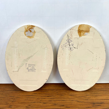 2 vintage tegels van de kaasmarkt-makerij