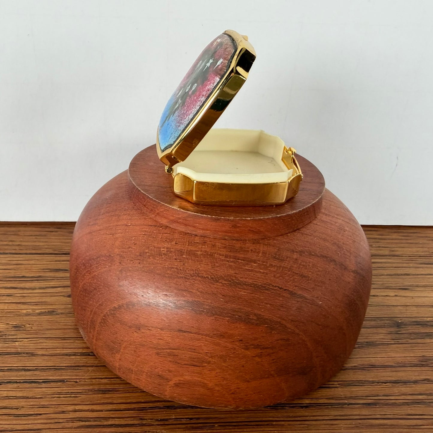 Vintage pillendoosje kerstboom