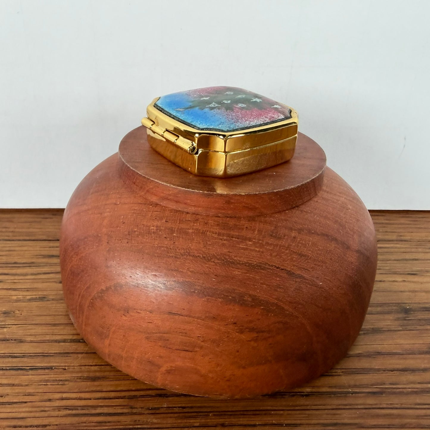 Vintage pillendoosje kerstboom