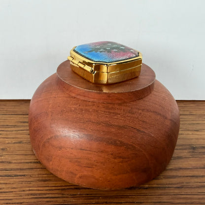 Vintage pillendoosje kerstboom