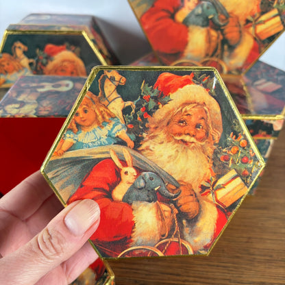 5 vintage Kerst dozen