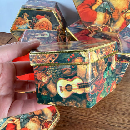 5 vintage Kerst dozen