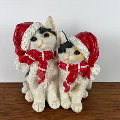 Kerst katten kunststof