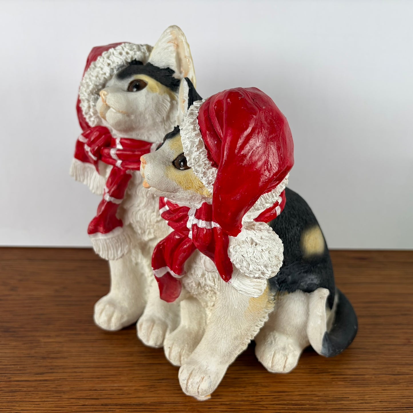 Kerst katten kunststof