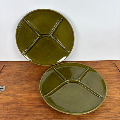 Set Vintage gourmet borden groen