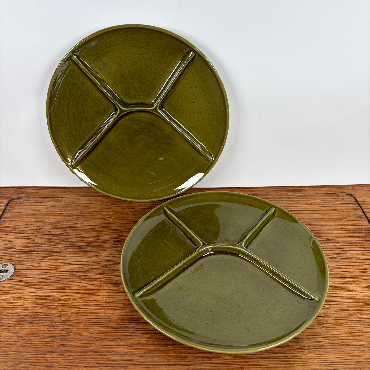 Set Vintage gourmet borden groen