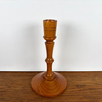 Vintage houten kandelaar