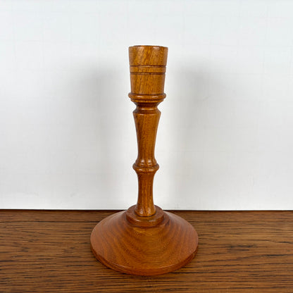 Vintage houten kandelaar