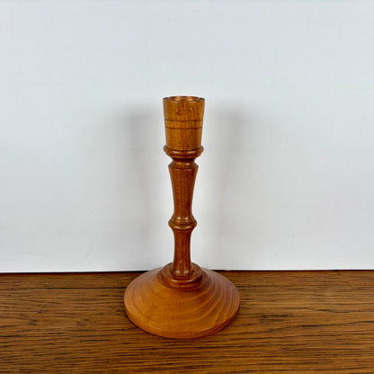 Vintage houten kandelaar