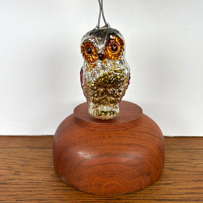 Vintage kerstbal uil