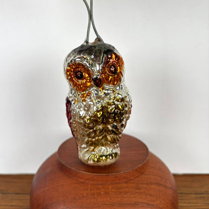 Vintage kerstbal uil