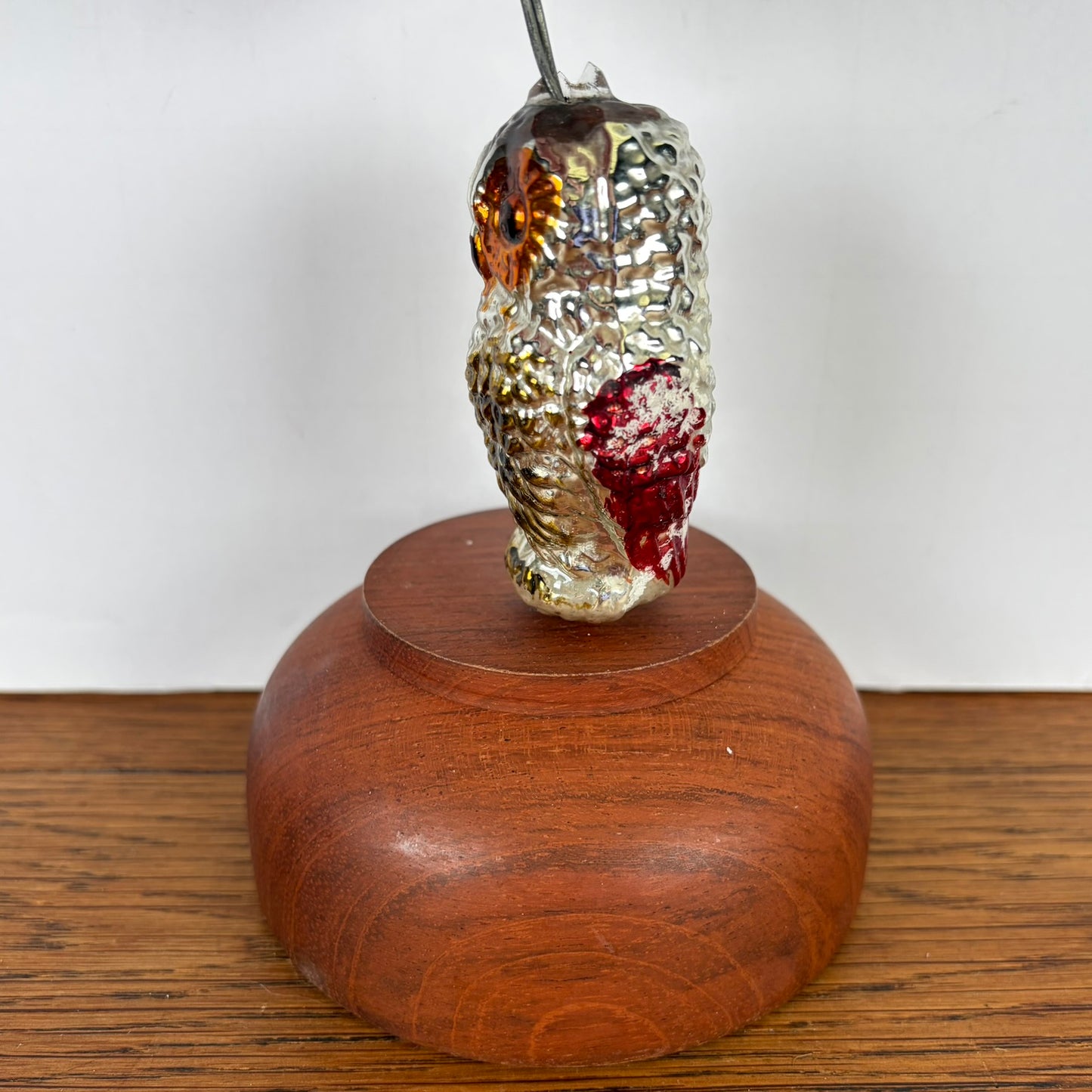 Vintage kerstbal uil