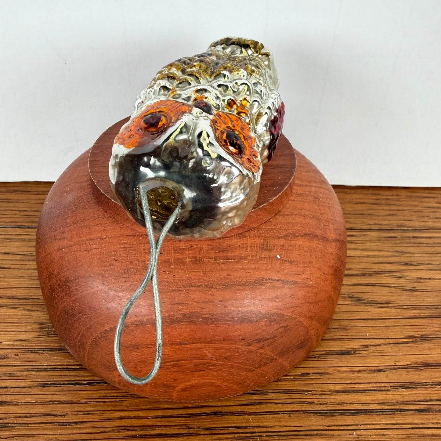 Vintage kerstbal uil