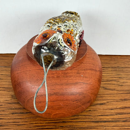 Vintage kerstbal uil